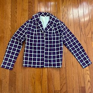 VINTAGE Red White and Blue Light Jacket XS